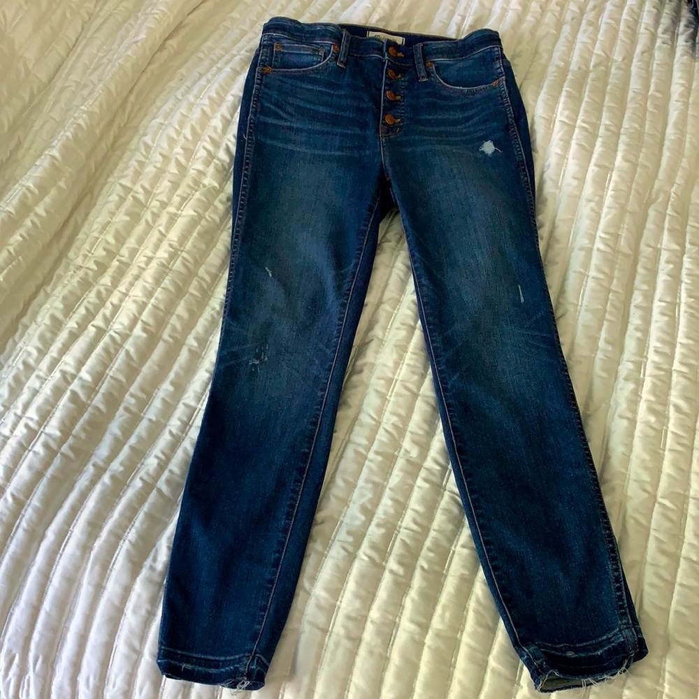 Madewell 10 inch high rise skinny jeans